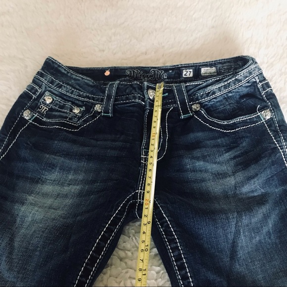 Miss Me Signature Cuffed Skinny Stretchy Women’s Jeans size 27 - Picture 6 of 12